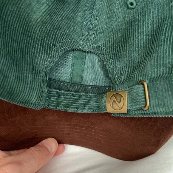 Green Corduroy Dad hat - Picture 2 of 6